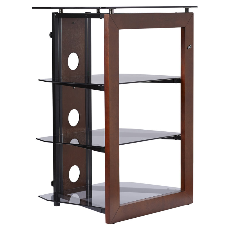 Latitude Run Modern & Contemporary Wood Audio Rack & Reviews Wayfair